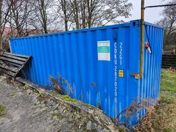 20'  Isoleret container med el. med indhold 