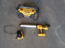 Dewalt Radio, fugepistol, lader og batteri (momsfri)