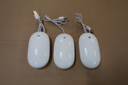 3 x Apple Mouse A1152