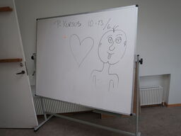 Whiteboard på hjul