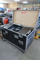 Flight case with various IT equipment