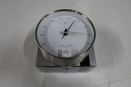 Georg Jensen Henning Koppel barometer stål/ hvid 