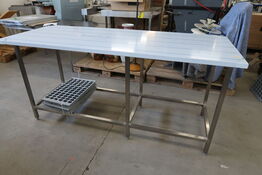 Rustfri stålbord 180x70xH90cm