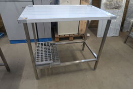 Rustfri stålbord 100x65xH90cm