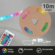 4 stk briloner rgb led Strip 10 meter med remote(ubrugt)