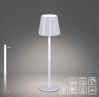 2 stk. paul neuhaus udendørs batteridrevet bordlampe hvid(ubrugt)