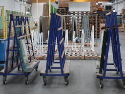 3 pcs. rolling carts for blackboards, plates, etc.