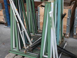 Large batch of racks for glass, mirrors, plates etc.