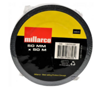 7 stk. Millarco gaffatape sort 50m x 50mm