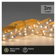 3 stk. briloner led strip formbar 3 meter varm hvid(ubrugt)