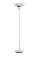 Diablo Gulvlampe Ø50 Matt White/Rosé Silver - Belid