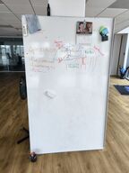 Whiteboard samt ventilator
