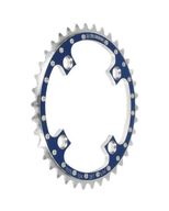 4 stk. Gusset Tribal R Series Chainring 104bcd 38T Blue