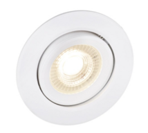 4 stk. EASY Downlight LED 7W 500lm, hvid, 3-step