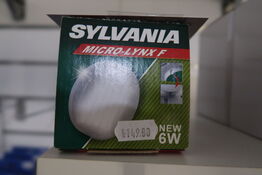 4 stk. Sylvania MLF Compact Fluorescent 6 Watt Warm White