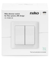 Niko Trådløs FUGA Lysdæmper/Kontakt til Philips Hue