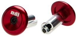 2 par ODI Aluminum End Plug Red