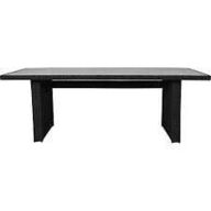 Vila Tjørn havebord Rattann/nonwood 210x95 cm Askegrå 