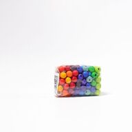 4 pk. 120 små Farvede perler, 1,2 cm - Grimms