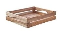 2 stk. Kasse Teak 1/2 GN B325 x D265 x H50 mm WOOD by KEN STORKØKKEN