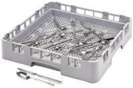 4 stk. Bestikkurv 500x500 mm grå Cambro