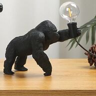 Dekorativ Gorilla-lampe Fremadlænet