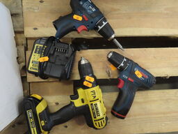 3 stk Bore/skruemaskiner DEWALT DCO771 og BOSCH