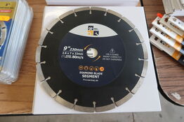 5 pieces. Diamond blades 230mm Segment