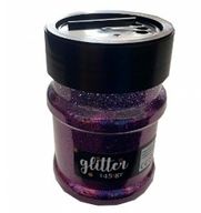 24 stk. Glitter LILLA 145g. Standard glitter. Klar dåse med skruelåg