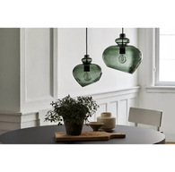 Frandsen grace glas pendel green 23 cm(ubrugt)