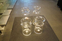 4 stk. Glas vaser 