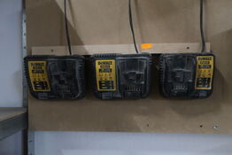 3 stk. DEWALT batteriladere