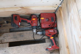 2 stk. akku bore/skruemaskiner HILTI SF 6H-A22 med 1 stk. batteri og lader