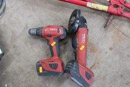 Akku bore/skruemaskine HILTI SF 6H-A22, akku vinkelsliber HILTI AG 125-A22