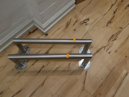 2 pieces footrests in steel