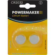 ca 6500 stk Knapcellebatteri CR2032 (2-pak)