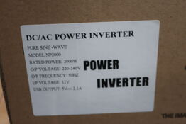 Inverter GREEN ENERGY Pure Sine Wave DC/AC Power 2000W