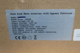 Inverter GREEN ENERGY Pure Sine Wave DC/AC Power 2000W