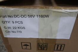 9 stk. ladere GREEN ENERGY DC-DC 58V 1160W