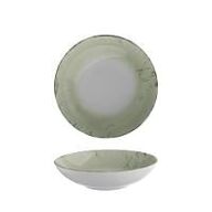 12 stk. Tallerken coupe dyb grøn 215 mm Stone