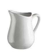 7 stk. Flødekande hvid 12 cl H80mm porcelæn 