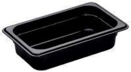12 stk. Kantine 1/4 GN  D65 mm sort Cambro