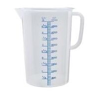 8 stk. Målekande plast 5 ltr 