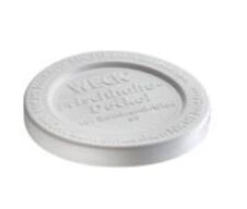 10 stk. Plastlåg diam 100 mm 5 stk Weck
