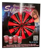 6 stk. Drukspil, "Glass drinking game, Sip or strip"