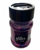 24 stk. Glitter LILLA 145g. Standard glitter. Klar dåse med skruelåg. 