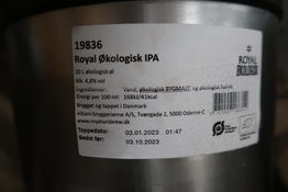 1 fustage Royal Økologisk IPA - 20 liter