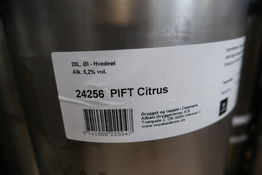 1 fustage Hvedeøl PIFT Citrus - 20 liter