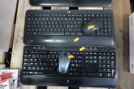 2 stk. tastatur og 2 stk. mus LOGITECH med dongle