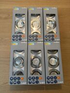 6 stk. nordlux downlight 3 kit m. dæmp(ubrugt)